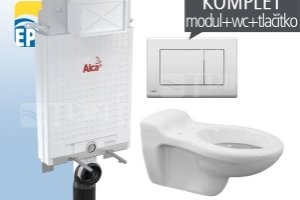 AlcaDRAIN závěsný WC komplet DĚTSKÝ pro zazdění/předezdění 1710