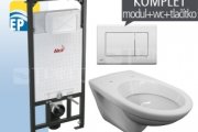 AlcaDRAIN závěsný WC komplet do sádrokartonu 1710 