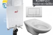 AlcaDRAIN závěsný WC komplet pro zazdění/předezdění 1710 