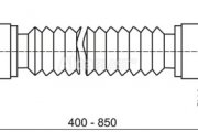 AlcaPlast A702 flexi dopojení zesílené 50/40 mm x 50/40 mm