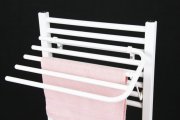 AQUALINE - Sklopný sušák 4 ručníků na rovná i oblouková topná tělesa, šířka 50cm, bílá