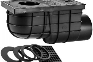 CHUDĚJ lapač povrchových vod univerzální boční KV110mm, černý
