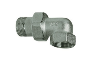 Šroubení topenářské poniklované - rohové, 3/4"