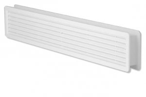 HACO větrací mřížka 400 x 130mm dveřní / 2ks /, bílá