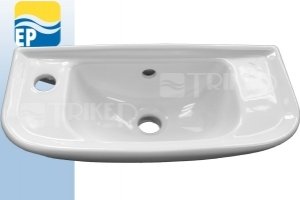 Umývátko JIKA Olymp 50 x 23,5 cm s otvorem pro baterií vlevo, bílé