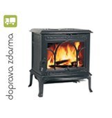 JOTUL F 100 ECO.2 LL BP krbová kamna litinová,dlouhé nohy,dvířka s ozdobnými příčkami,černý lak 