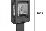 JOTUL F 167 s bočním prosklením, černý lak