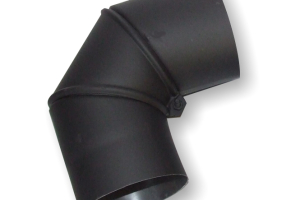 Koleno kouřové segmentové otočné 120/0-90st./ tl.1,5mm - černé