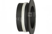 Redukce do keramických komínů s kroužkem 180/160/ tl.1,5mm - černá