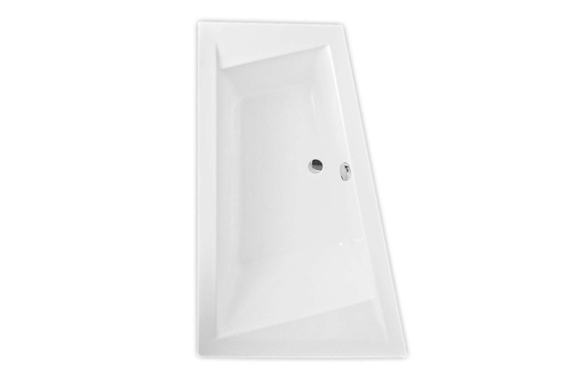 ROTH KUBIC ASYMMETRIC vana asymetrická rohová akrylátová 160x103 cm - Levá
