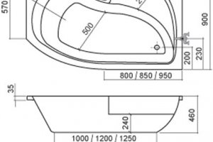 ROTH ACTIVA vana asymetrická rohová akrylátová 150x90cm - Pravá