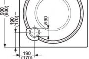 Sprchová vanička ROLTECHNIK MACAO-M  80x80x3 cm (vč. nohou)